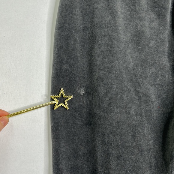 Juicy Couture velour pocketed sequin bling joggers - Picture 10 of 12